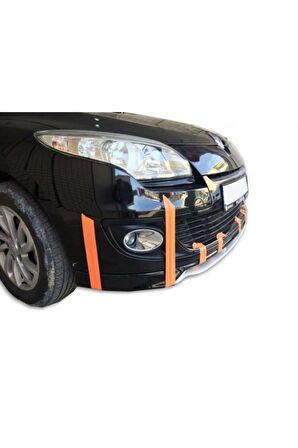 Renault Megane 3 Serisi (2009-2013) Sport Dizayn Ön Tampon Ek + Alt Lipi (plastik)