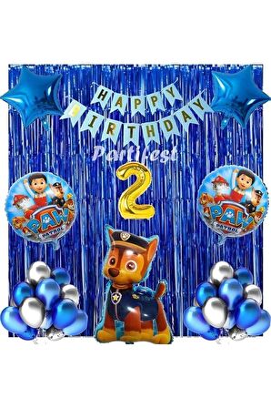 Paw Patrol Balon Seti Paw Petrol 2 Yaş Balon Seti Paw Patrol Doğum Günü Set Paw Patrol Chase