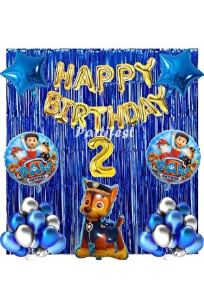 Paw Patrol Balon Seti Paw Petrol 2 Yaş Balon Seti Paw Patrol Doğum Günü Set Paw Patrol Chase