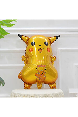 Pokemon Pikachu Konsept 8 Yaş Doğum Günü Balon Set Pokemon Pikaçu Folyo Balon Set