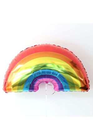 Gökkuşağı Konsept Balon Set Gökkuşağı Konsept Balon Buketi Doğum Günü Balon Set