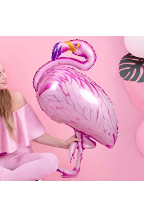 Tropikal Konsept Flamingo Balon Set Flamingo Balon Buketi Doğum Günü Balon Set
