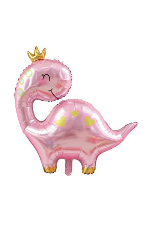 Sevimli Dinozor Konsept Pembe Dinozor Balon Set Pink Dinosaur Balloon