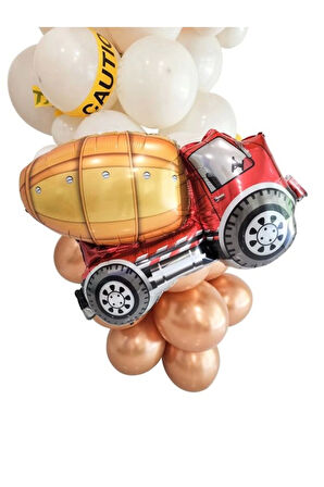 Araçlar Kamyon Konsept Mikser Kamyon Balon Set Kamyon Balon Seti Truck Balloon Doğum Günü Set