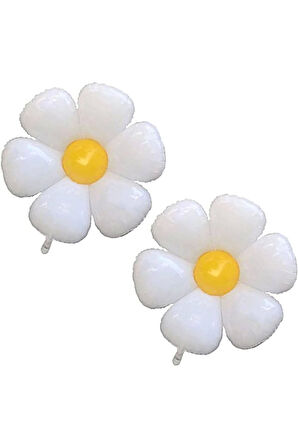 Papatya Konsept TWO 2 Yaş Doğum Günü Parti Balon Set Papatya TWO Folyo Balon