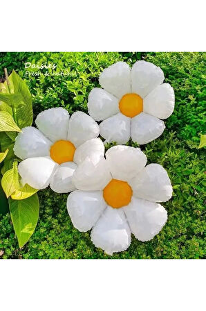 Papatya Konsept TWO 2 Yaş Doğum Günü Parti Balon Set Papatya TWO Folyo Balon