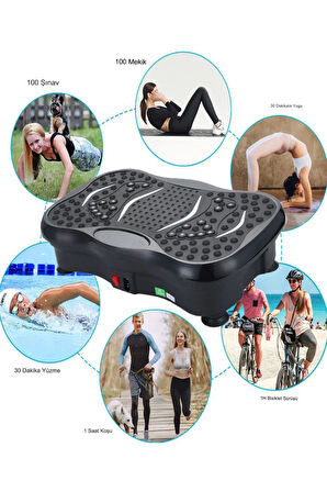 Pqcfm02 3d Titreşimli Egzersiz Aleti 180 Hız Tüm Vücut Egzersizi Için Spor Aleti Kondisyon Aleti