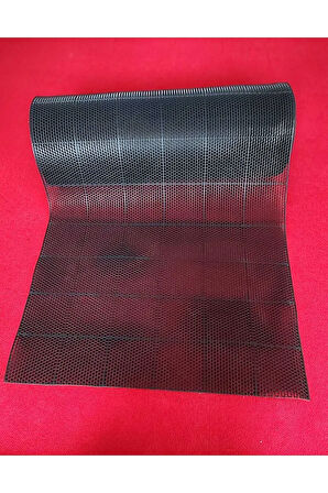 PVC KARE PASPAS 120 X 350 CM SİYAH BANYO KAYMAZ YER ZEMİN MATI