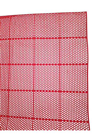 PVC KARE PASPAS 90 X 100 CM KIRMIZI BANYO KAYMAZ YER ZEMİN MATI