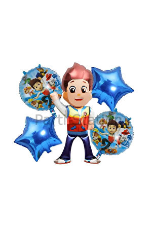 Paw Patrol Ryder Balon Set Paw Patrol Ryder Konsept Doğum Günü Parti Balon Set