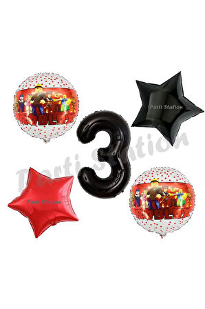 Roblox Oyun 4 Yaş Balon Set Roblox Balon Gamer Oyun Konsept Doğum Günü Parti Set
