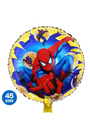 Spiderman Örümcek Adam 4 Yaş Doğum Günü Balon Set Spiderman Konsept Doğum Günü Balon Set