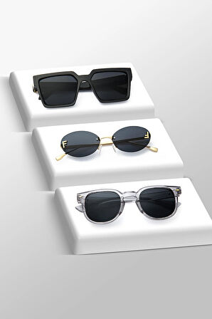 UNISEX GÜNEŞ GÖZLÜĞÜ 3'LÜ SET