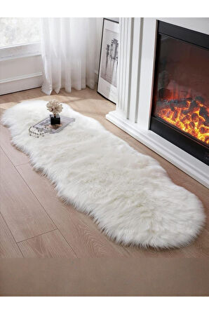 Kuzu Post Peluş Premium Yumuşacık Tüylü Halı Çift Kafa