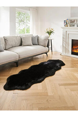 Kuzu Post Peluş Premium Yumuşacık Tüylü Halı Çift Kafa