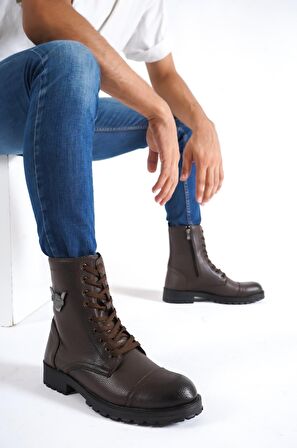 Tomıross Erkek Postal Bot Sıcak Astarlı Soğuk Ve Su Geçirmez Pstl-9843