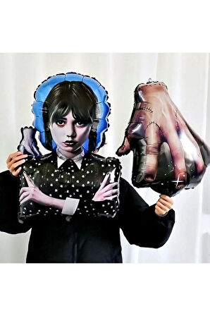 Wednesday Folyo Balon Wednesday Addams Wednesday Konsept Folyo Balon 85x58 cm 1 Adet