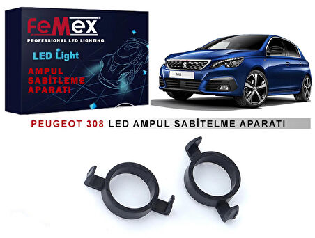 Peugeot 308 Araçlar için Kısa Far Tutucu Led Ampul Sabitleme Aparatı