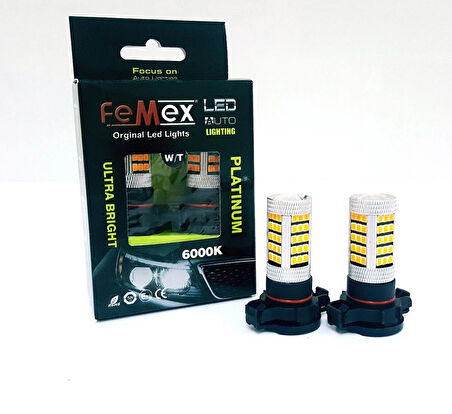 Femex PSX24W Led 66smd Ledli Mercekli Turuncu