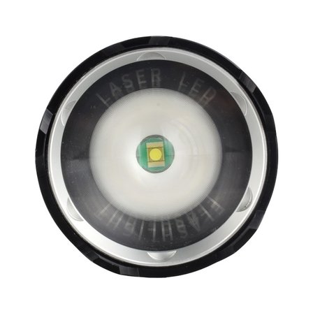 Panther 50W Lazer LED El Feneri 6000 Lümen USB Type-C Şarjlı Zoomlu 4x18650 Profesyonel PT-4117