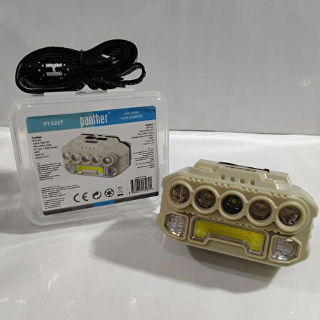 Panther PT-5227 XPE COB LED 1500 Lümen USB Şarjlı Kafa Lambası