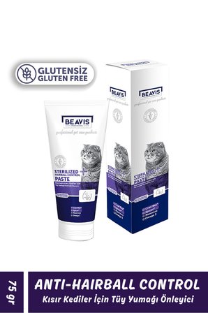 Anti-Hairball Kısır Kedi Malt Macun 100gr Tüy Yumağı Önleyici ve Sindirim Düzenleyici bvs-104
