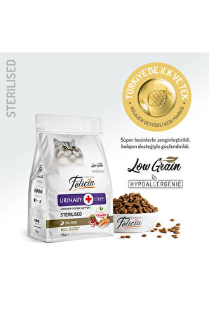 Kolajen Destekli Hipoalerjenik Somonlu Kısırlaştırılmış Yetişkin Kedi Maması 5KG