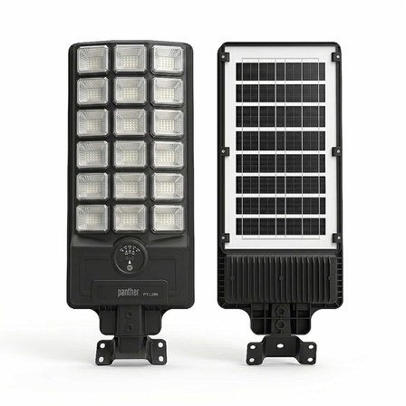 Panther 200W Solar LED Sokak Lambası 12000 Lümen Hareket Sensörlü Kumandalı 10000mAh PT-L258