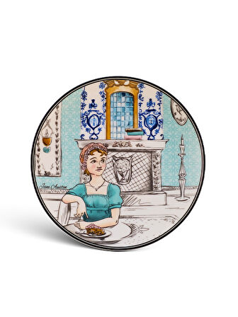 Jane Austen Porselen Pasta Tabağı