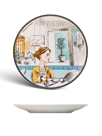 Virginia Woolf Porselen Pasta Tabağı