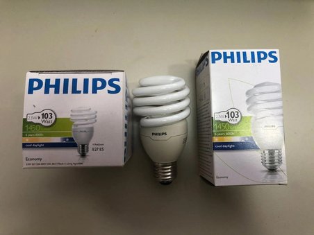 3 ADET PHILIPS 23W =103W 1450 LÜMEN 6500 KELVİN BEYAZ TASARRUFLU LAMBA