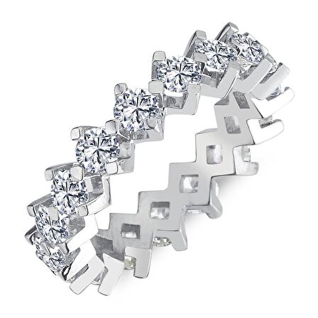 0.79 Karat F Renk Tamtur Pırlanta Yüzük PT3