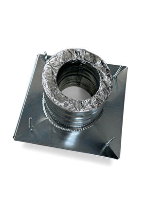 Isı Yalıtımlı Yanmaz Boru Baca Çıkışı - Çap 8cm Konteyner, Tiny House İçin