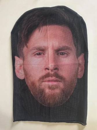 Lionel Messi 3 Boyutlu Nefes Alabilen Ünlü Maskesi