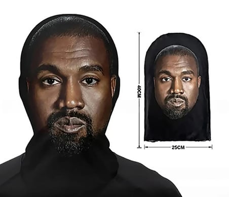 Kanye West 3 Boyutlu Nefes Alabilen Ünlü Maskesi