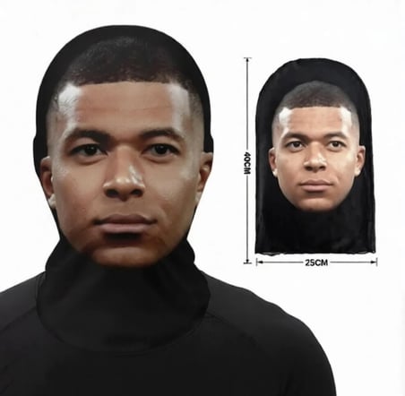 Mbappe 3 Boyutlu Nefes Alabilen Ünlü Maskesi