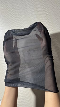 Baskısız, Düz Siyah Nefes Alabilen Maske