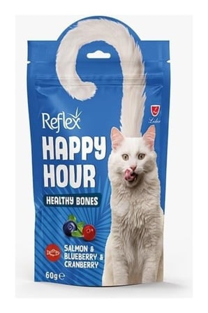 Reflex Happy Hour Healty Bones Somon & Yaban Mersinli & Kızılcık Sağlıklı Kemikler Için Destekleyici 3lü fırsat