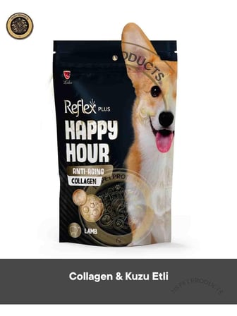 Reflex Plus Happy Hour Anti Aging Collagen & Love Edition Köpek Ödül Maması Seti 8x60 gr
