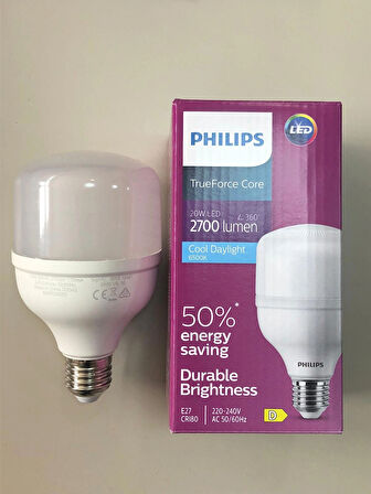 2 ADET PHILIPS TRUEFORCE CORE  20W  2700 LÜMEN 6500K BEYAZ LED LAMBA