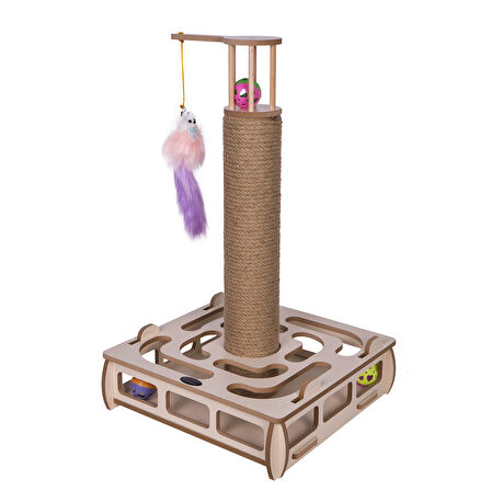 Patihomes Kare Kedi Oyuncağı Tırmalamalı