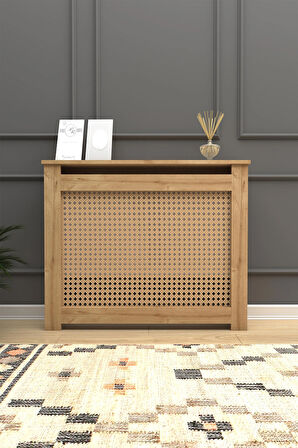 Kalorifer Petek Kapama Mdf 150 Cm (İÇ ÖLÇÜSÜ) Hazeran Desenli Safir Meşe
