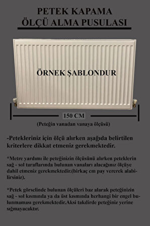 Kalorifer Petek Kapama Mdf 150 Cm (İÇ ÖLÇÜSÜ) Hazeran Desenli Safir Meşe