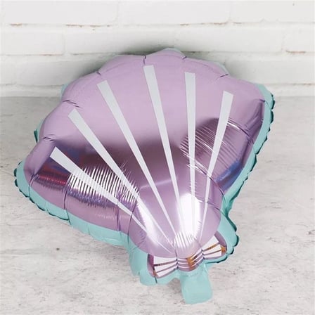 Deniz Kabuğu Folyo Balon  52*54 cm Lila