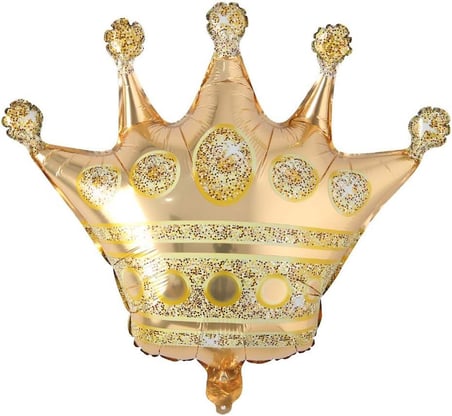 Büyük Boy Gold Kral Tacı Folyo Balon 75 cm