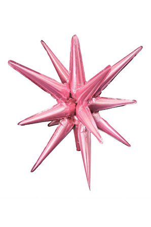 Pembe Kutup Yıldızı Folyo Balon 27 İnç 60 Cm