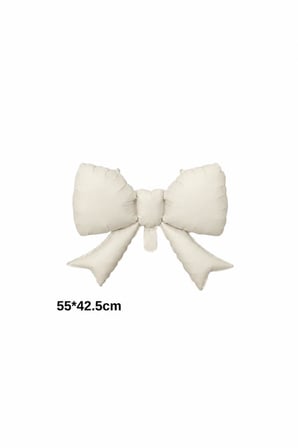Krem Kurdele Fiyonk Folyo Balon 55x42.5 cm