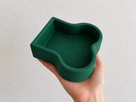 Patimalt Kemik Model Beton Kedi Köpek Mama ve Su Kabı - Yeşil