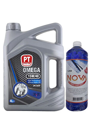 15w-40 4 Litre Benzinli Ve Dizel Araç Motor Yağı ( 1 Lt Oto Cam Suyu)