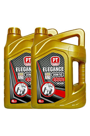 20w-50 4 Litre Mineral Motor Yağı -benzin, Lpg, Dizel (2 Adet)